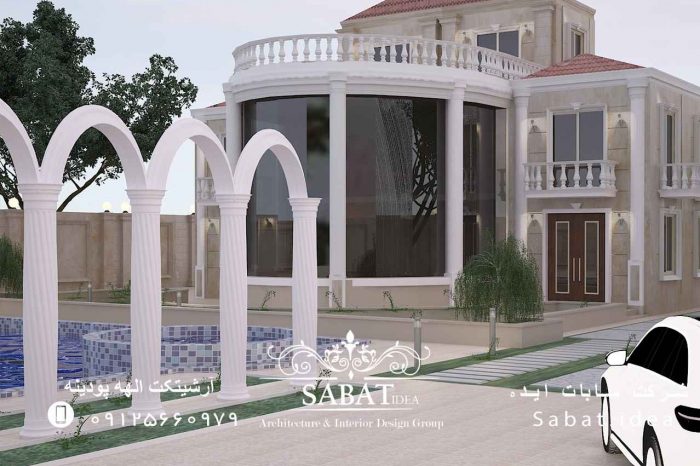 طراحی داخلی و خارجی ویلا